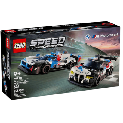 Oferta de Lego Speed Champions BMW M4 GT3 e BMW M Híbrido V8 76922 por R$480,7 em Ri Happy