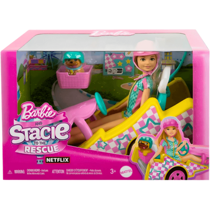 Oferta de Barbie Family Stacie Ao Resgate Go-Kart HRM08 Mattel por R$290,8 em Ri Happy