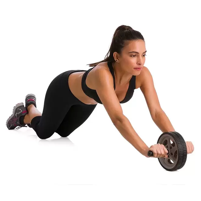 Oferta de Roda Exercício Abdominal Lombar Exercise Whell Liveup Cinza por R$64,99 em Ri Happy