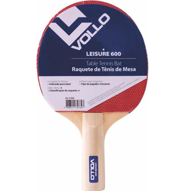 Oferta de RAQUETE DE TÊNIS DE MESA PING PONG LEISURE 600 VOLLO por R$24,9 em Ri Happy