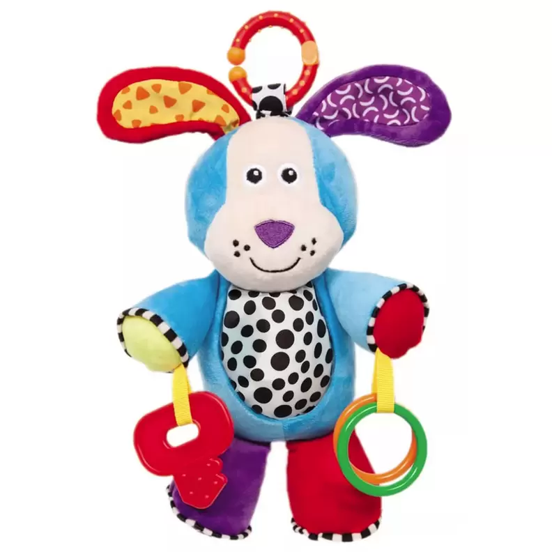 Oferta de CACHORRINHO TREME-TREME PELÚCIA DE ATIVIDADES - BUBA por R$109,9 em Ri Happy