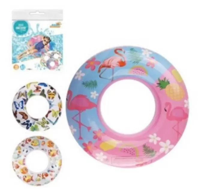 Oferta de Boia Circular Decorada 82 Cm + 06 Anos Estampadas Sortido por R$45,99 em Ri Happy