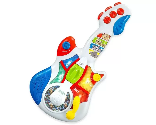 Oferta de GUITARRA MUSICAL MADAGASCAR DREAMWORKS  BABY por R$128,6 em Ri Happy