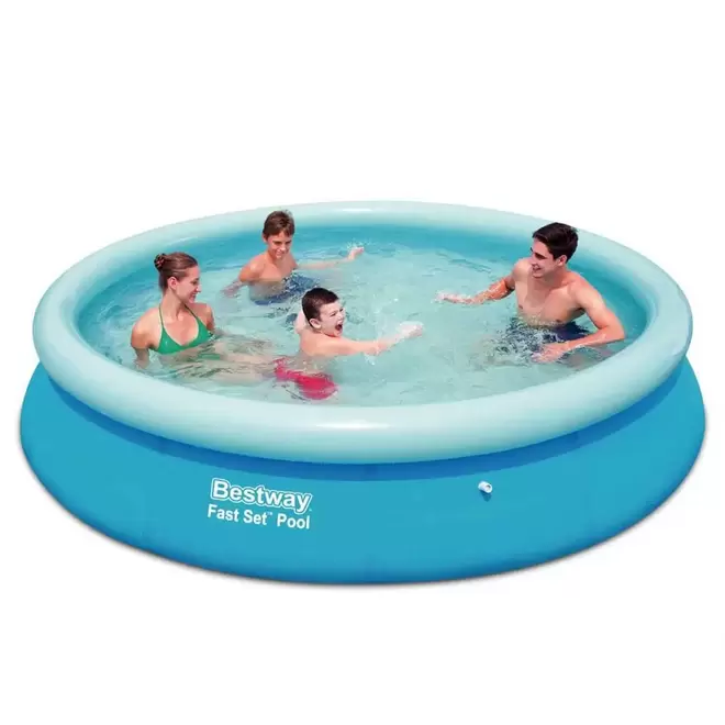 Oferta de Piscina Inflável Bestway Fast Set 5.500 Litros por R$499,99 em Ri Happy