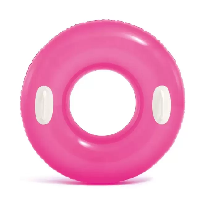 Oferta de Bóia Inflável Esmeralda Grande com Alça 76 Cm - Intex Rosa por R$29,99 em Ri Happy