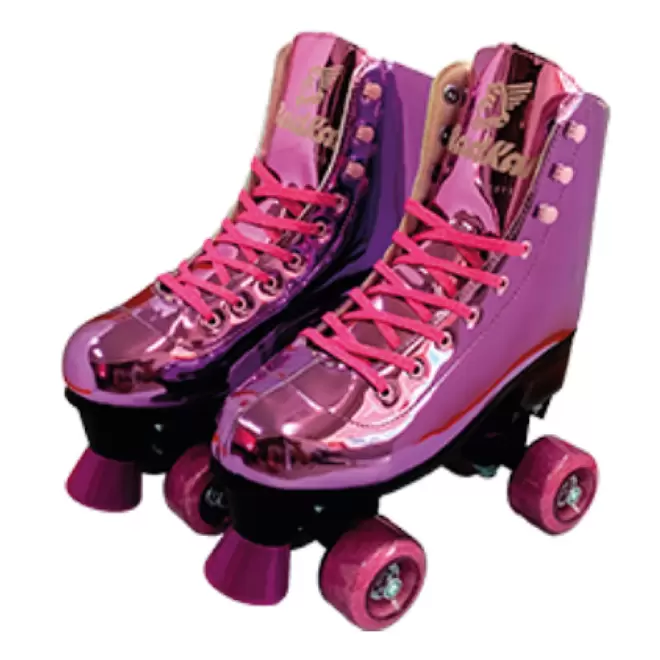 Oferta de Patins Shine Ajustável  com 4 Rodas Roxo Platinado Brilhante - Fenix por R$449,99 em Ri Happy