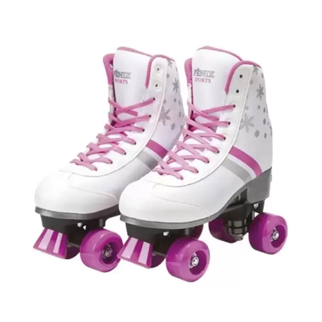 Oferta de Patins Roller Skate Ajustável 4 Rodas Tamanho 39 ao 42 Fenix por R$389,99 em Ri Happy