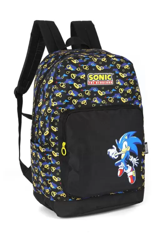 Oferta de Mochila de Costas Do Sonic Escolar Preto Luxcel por R$176,3 em Ri Happy