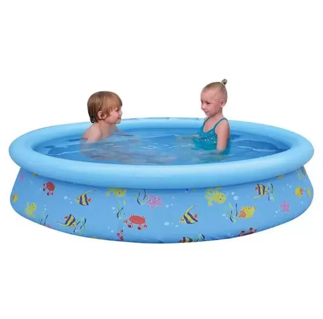 Oferta de Piscina Inflável 1000L  Infantil Estampa Divertida 100033 Bel por R$237,9 em Ri Happy