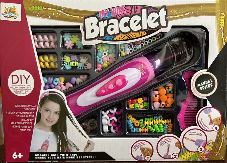 Oferta de Kit Fazer Pulseira Missangas Bracelet Diy Rope Meninas por R$99,9 em Ri Happy