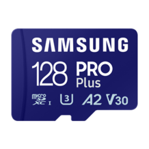 Oferta de Cartão microSD 128GB PRO Plus INTERNO <br>  por R$129 em Samsung