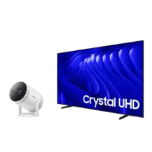 Oferta de Combo Smart Super Big TV 98" Crystal UHD 4K 98DU9000 2024 + The Freestyle 2nd Gen por R$31349,05 em Samsung