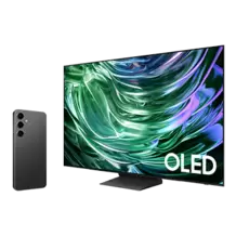 Oferta de Combo Galaxy S24+ 256GB Preto + AI TV 55" OLED 4K 55S90D 2024 por R$10948 em Samsung