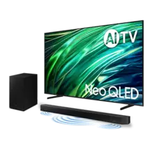 Oferta de Combo AI TV 65" Neo QLED 4K QNX1 2024 + Soundbar HW-Q600C por R$10529 em Samsung