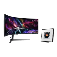 Oferta de Combo Monitor Gamer Odyssey Neo G9 57" + Music Frame Samsung LS60D por R$17598,75 em Samsung