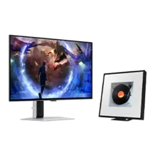 Oferta de Combo Monitor Gamer Odyssey OLED G6 27" + Music Frame Samsung LS60D por R$6649,05 em Samsung