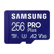 Oferta de Cartão microSD 256GB PRO Plus INTERNO por R$256,54 em Samsung