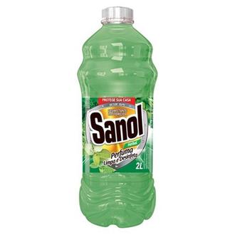 Oferta de Desinfetante Sanol Herbal Embalagem 2l por R$6,49 em San Michel Supermercados