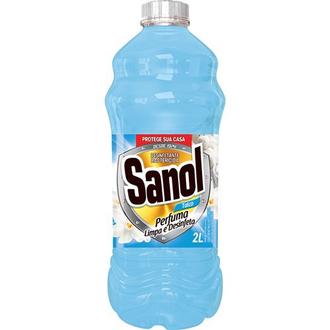 Oferta de Desinfetante Sanol Talco Embalagem 2l por R$6,49 em San Michel Supermercados