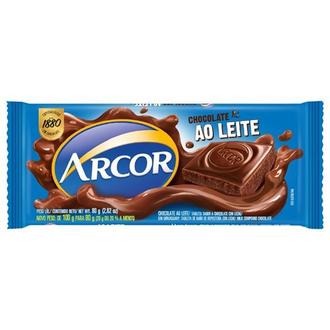 Oferta de Chocolate em Barra Ao Leite Arcor 80g por R$6,23 em San Michel Supermercados