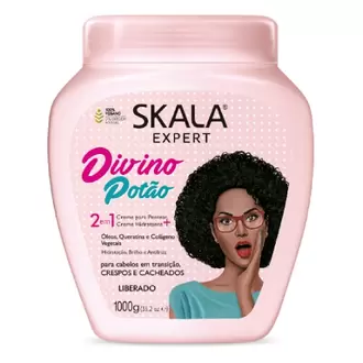 Oferta de Creme de Hidratação Skala Expert Condicionador 2 em 1 Divino Potão 100% Vegano & 0% Origem Animal 1Kg por R$11,57 em San Michel Supermercados