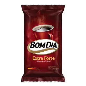 Oferta de Café Extra Forte Bom Dia 500g por R$19,49 em San Michel Supermercados