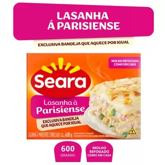 Oferta de Lasanha Parisiense Seara 600g por R$14,17 em San Michel Supermercados