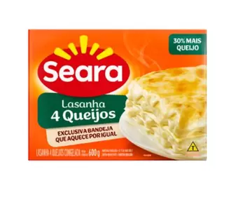 Oferta de Lasanha 4 Queijos Seara 600g por R$14,17 em San Michel Supermercados