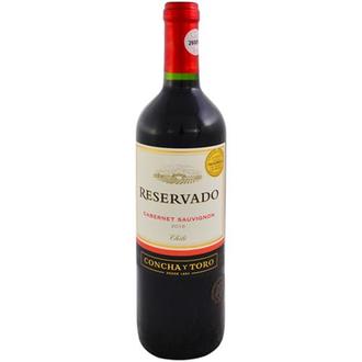Oferta de Vinho Chileno Tinto Meio Seco Reservado Cabernet Sauvignon Concha Y Toro 750ml por R$24,98 em Santa Cruz Supermercados