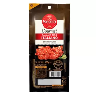 Oferta de Salame Italiano Fatiado Seara 100g por R$9,98 em Santa Cruz Supermercados