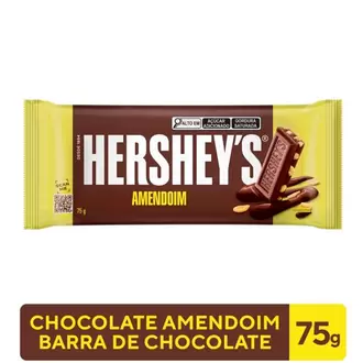 Oferta de Chocolate Amendoim Hershey's 75g por R$4,99 em Santa Cruz Supermercados