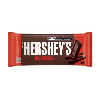 Oferta de Chocolate Meio Amargo 40% Cacau Hershey's 82g por R$4,99 em Santa Cruz Supermercados