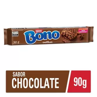 Oferta de Biscoito Recheado Sabor Chocolate Bono 90g por R$2,39 em Santa Cruz Supermercados