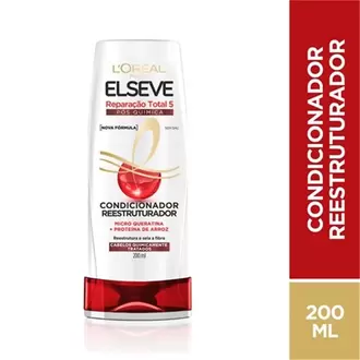 Oferta de Condicionador Reparação Total 5 Elseve 200Ml Rt5 por R$16,98 em Santa Cruz Supermercados