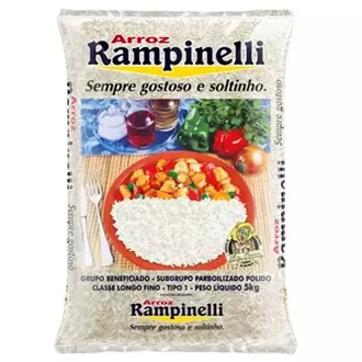 Oferta de Arroz Parboilizado Rampinelli Embalagem 5Kg por R$36,74 em São José Supermercados