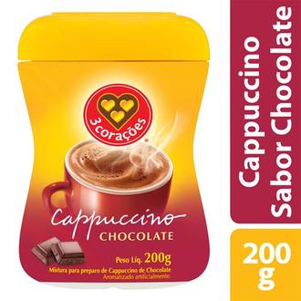 Oferta de Cappuccino 3 Corações Chocolate 200G por R$13,99 em São Roque Supermercados