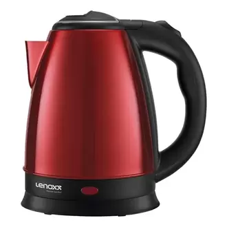 Oferta de Chaleira Elétrica Lenoxx Thermo 2,2 Litros Inox Red por R$89,91 em Schumann