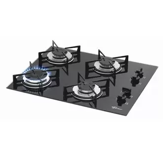 Oferta de Cooktop 4 Bocas à Gás Fischer 1519-5713 com Mesa de Vidro e Acendimento Superautomático Preto - Bivolt por R$419,81 em Schumann