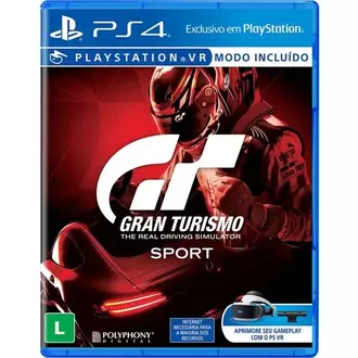 Oferta de Jogo PS4 Gran Turismo Sport Hits por R$90,86 em Schumann