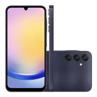 Oferta de Smartphone Samsung Galaxy A25 5G 256GB 8GB RAM Câmera Tripla + Câmera Frontal 13MP Tela 6,5” – Azul Escuro por R$1399,86 em Schumann