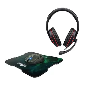 Oferta de Kit Gamer ELG com Headset Mouse Mousepad - Preto por R$149,51 em Schumann