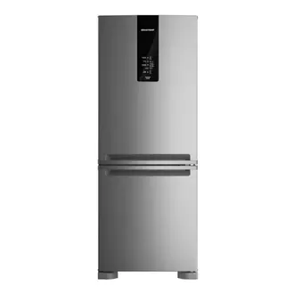 Oferta de Geladeira Brastemp BRE57FK 447 Litros Duplex Frost Free Inox por R$4599,26 em Schumann