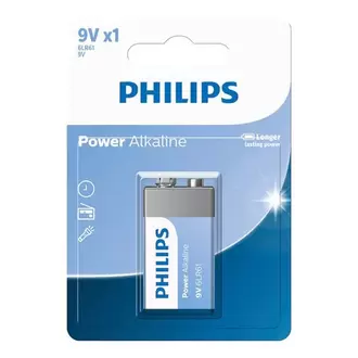 Oferta de Bateria Alcalina Philips 9V 6LR61 com 1 Unidade por R$12,66 em Schumann