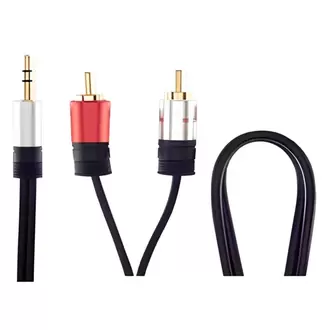 Oferta de Cabo de Audio Multilaser 3,5MM x 2RCA– WI 287 por R$10,11 em Schumann