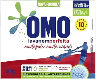 Oferta de Sabão Em Pó Omo Lavagem Perfeita 800g por R$15,98 em Serrano Supermercado