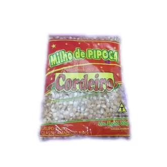 Oferta de Milho para Pipoca Cordeiro Pacote 500G por R$5,79 em Serrano Supermercado