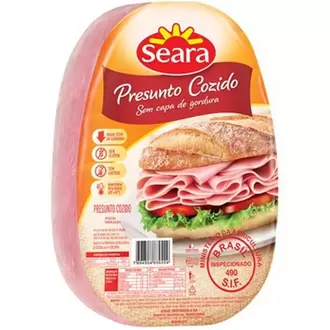 Oferta de Presunto Seara sem Capa Fatiado por R$29,9 em Serrano Supermercado