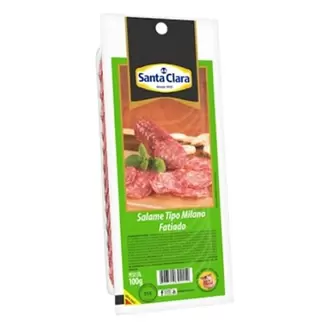 Oferta de Salame Tipo Milano Fatiado Santa Clara 100G por R$11,9 em Super Apolo