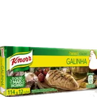 Oferta de CALDO KNORR 114G GALINHA por R$3,79 em Super Lagoa