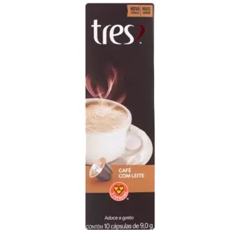 Oferta de CÁPSULA CAFÉ TRES LEITE 110G por R$21,99 em Super Lagoa